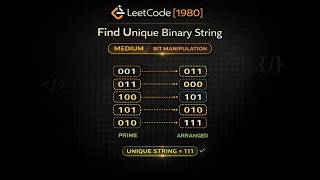 LeetCode 1980 | Find Unique Binary String | Python