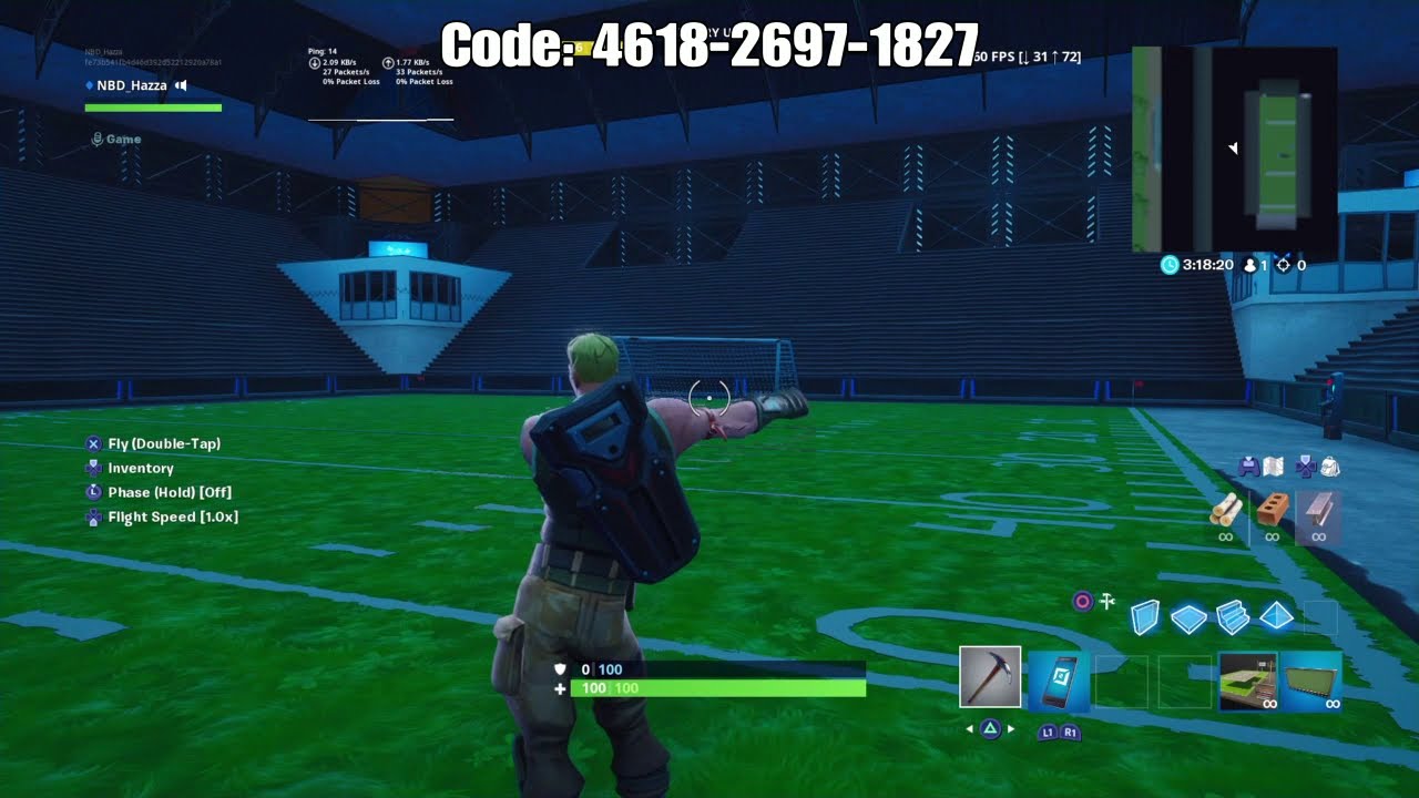 Fortnite Football Stadium Map With Code YouTube