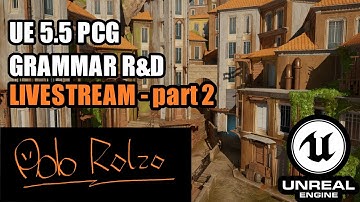 Real GameDev learning! Unreal Engine 5.5! PCG GRAMMAR! LIVESTREAM PART2! R&D! Q&A!