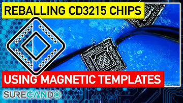Reballing CD3215 ICs using MasterXu Amaoe BGA Stencil Kit for Macbook Pro Repair Mainboard Logic