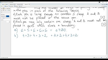 IB Maths AA HL Past Papers May 2021 TZ1 Paper 1 Q9. Combinations.