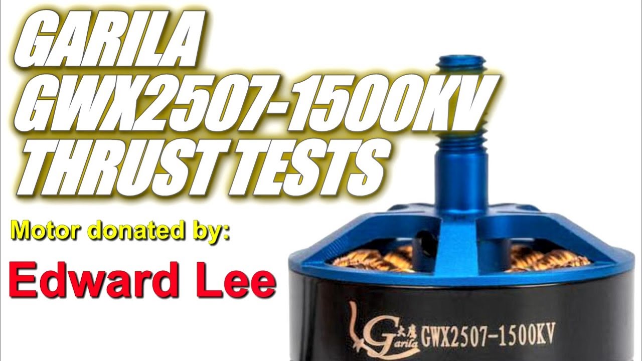 GARILA GWX2507-1500KV Thrust Tests & Overview - Big Gorilla Power!