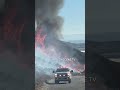 Fast-Moving Brush Fire Shuts Down Highway 60