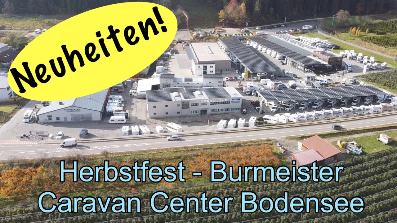 Herbstfest beim Burmeister Caravan Center am Bodensee Fr. 21.10. bis So. 23.10.22 / womoclick