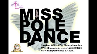 Toni Bramhill Semi Pro - 2nd Place - Miss Pole Dance Amateur &amp; Semi Pro 2021