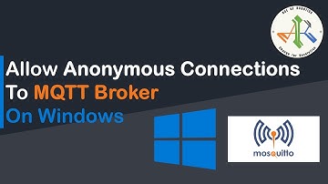 02 Setup MQTT Port and Allow Anonymous Connections To MQTT Broker