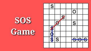 SOS Game | Paper Pencil Game | 2 Person Game | Indoor Games | 90's Kids Games screenshot 2