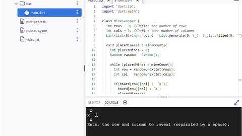 Generating Minesweeper with Copilot - Flutter Framework - Dart Programming