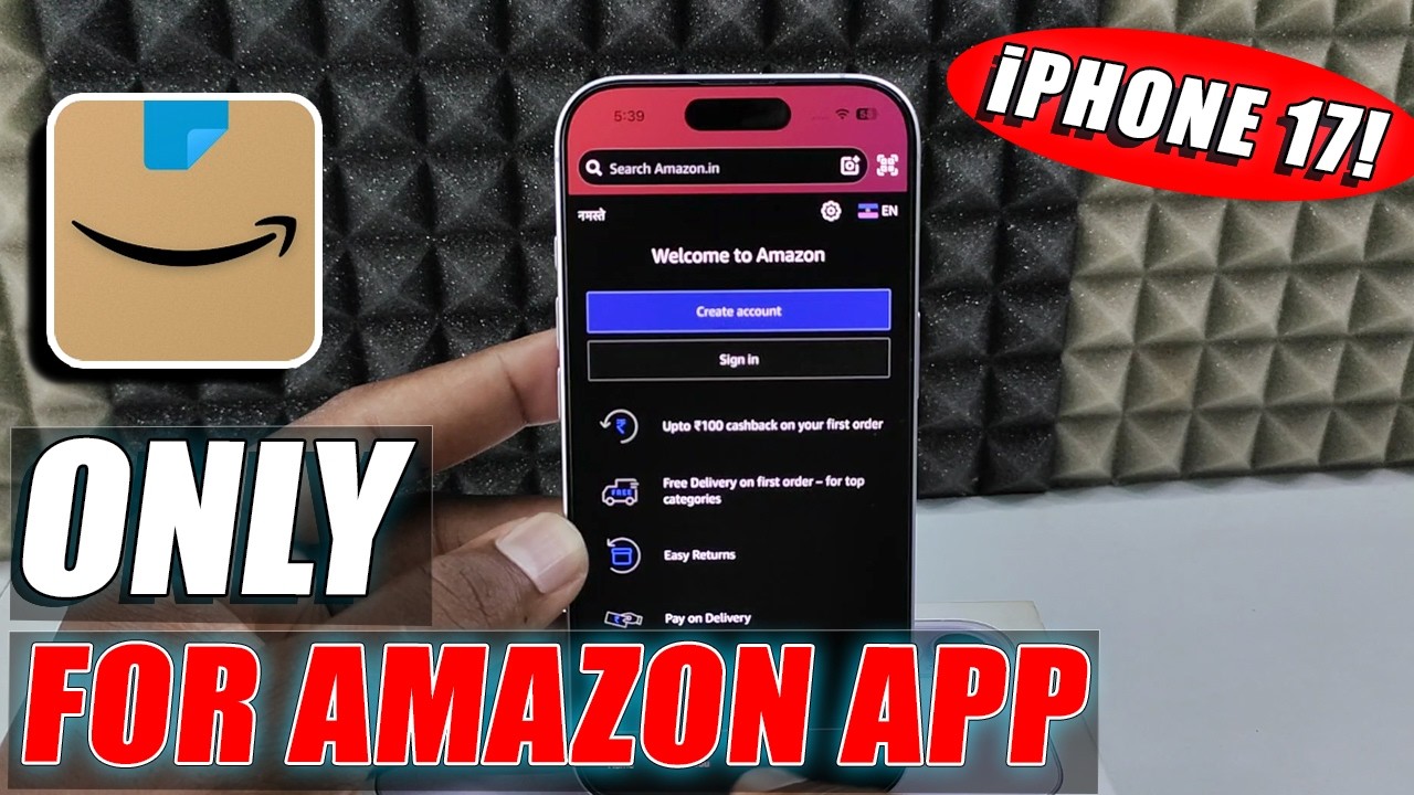 how to enable dark mode only for amazon on iphone 17?