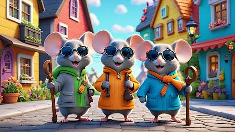 Three Blind Mice Detective Trio | English Nursery Rhyme | Kids Songs | Baby Music