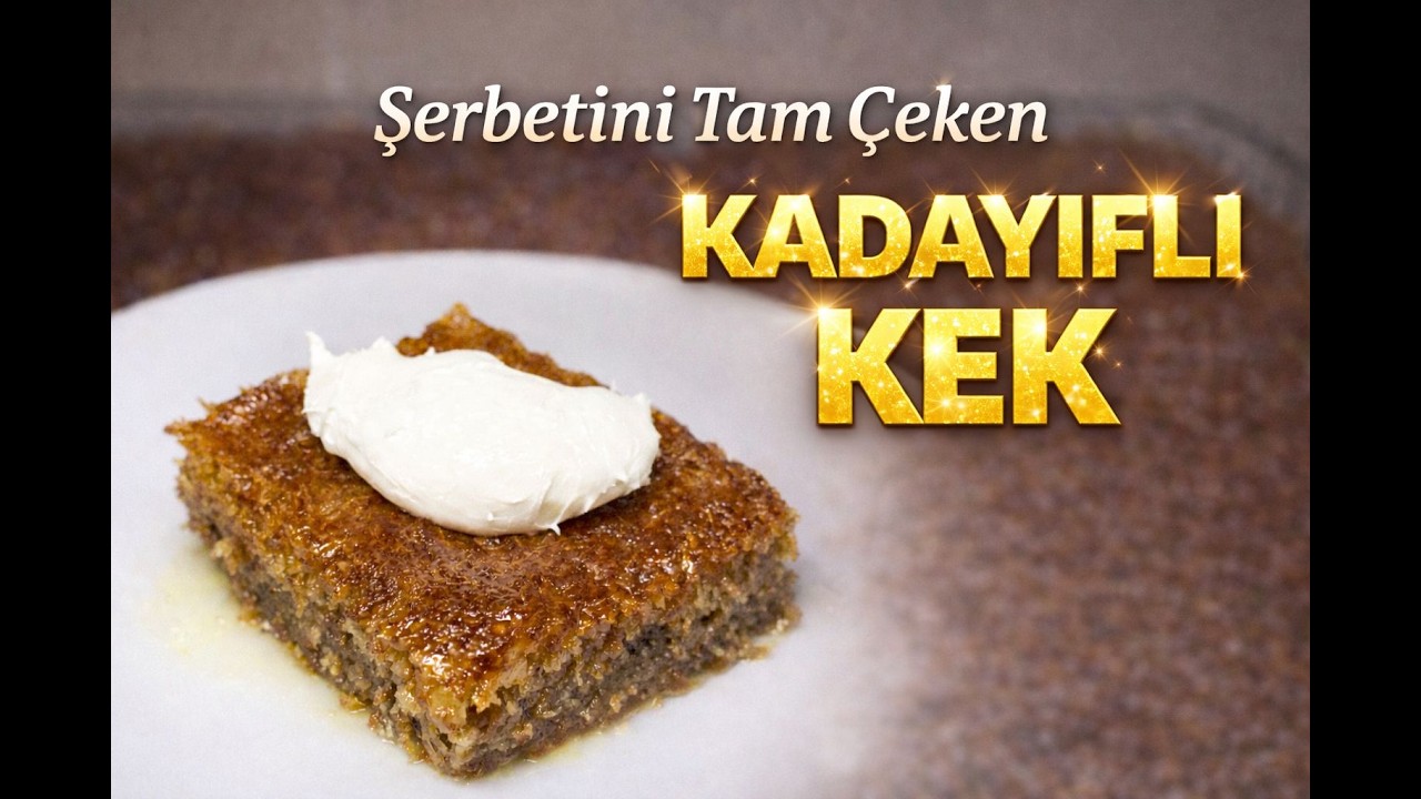 Kadayıf + Kek Efsanesi! 🔥 | Crispy Kadayif Dessert