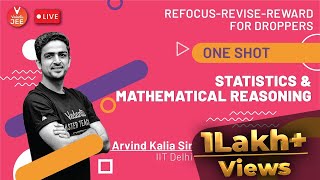 Statistics and Mathematical Reasoning | One Shot | Refocus-Revise-Reward | Arvind Kalia Sir |Vedantu