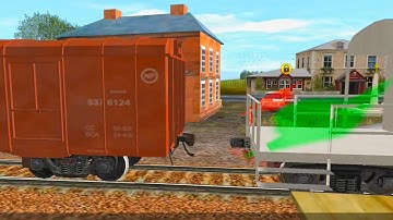 BOXN COUPLING SHIP CONTAINER WAGON TRAIN | BUMPY RAILROAD | Train Simulator | Railwork | VFXTITD