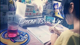 cùng decor lại bàn học với mik nhé🍊🍒|| cưng handmade