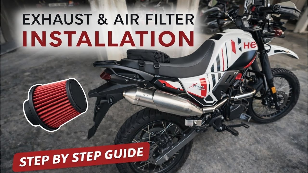 How to install BMC Air filter and Motowing Exhaust on Xpulse 2004v Pro 2025 Model