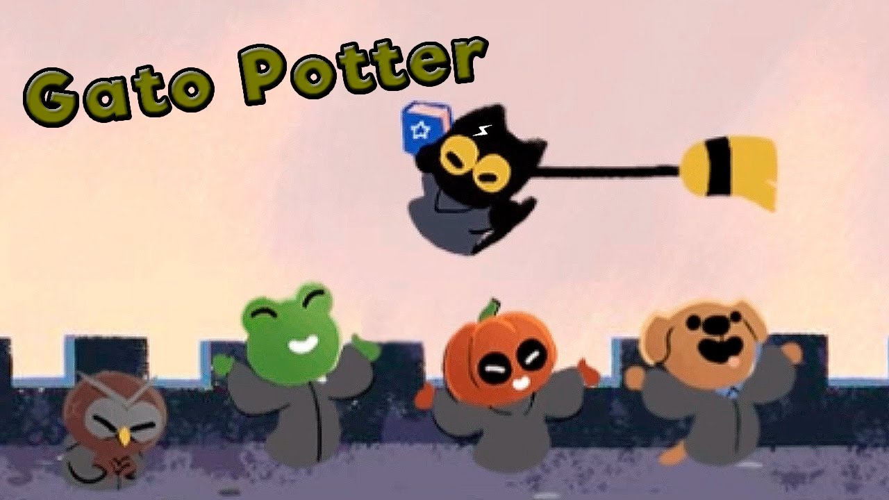 Doodle de Halloween 2016 - Gato potter - YouTube