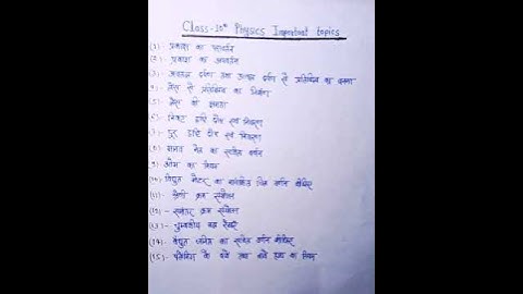 10th Physics के 15 महत्वपूर्ण टॉपिक 2023,/Class 10 Physics Important Question 2023 Board Exam।।