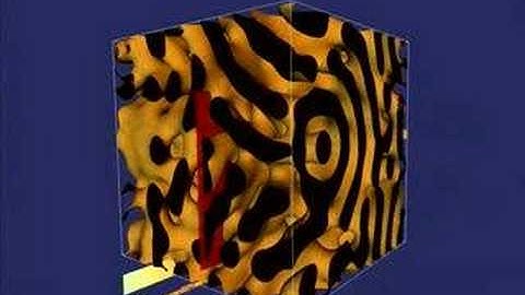 Brusselator Reaction Diffusion System in 3D