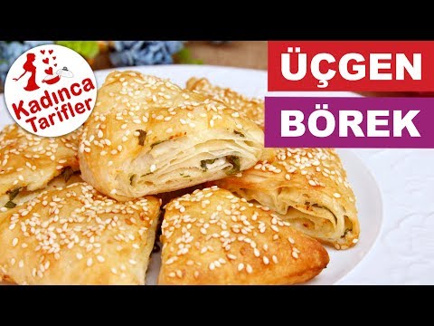 Üçgen Börek Tarifi | Hazır Yufkadan Üçgen Börek Nasıl Yapılır | Börek Tarifleri | Kadınca Tarifler