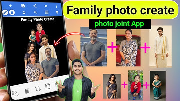 Photo Joint App Combine Multiple Photos in One Background | Create Family Photo in one frame