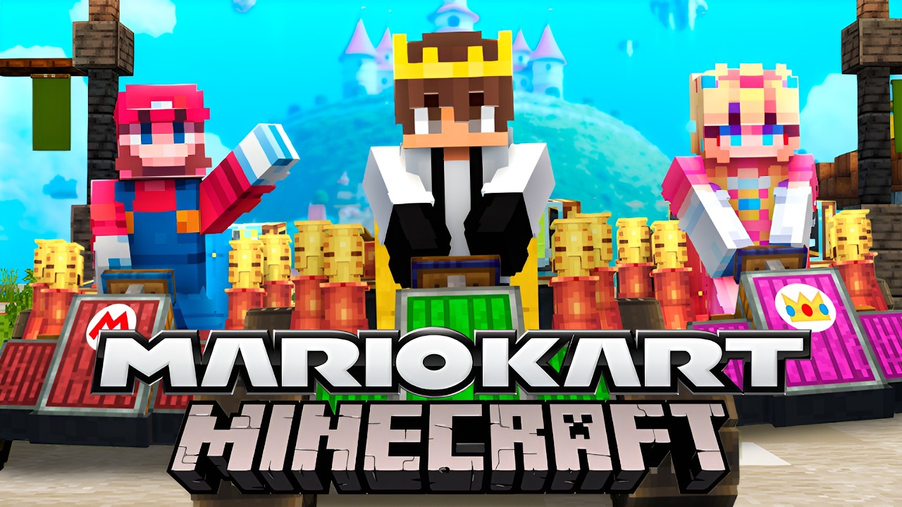 I Tried Mario Kart In Minecraft - YouTube