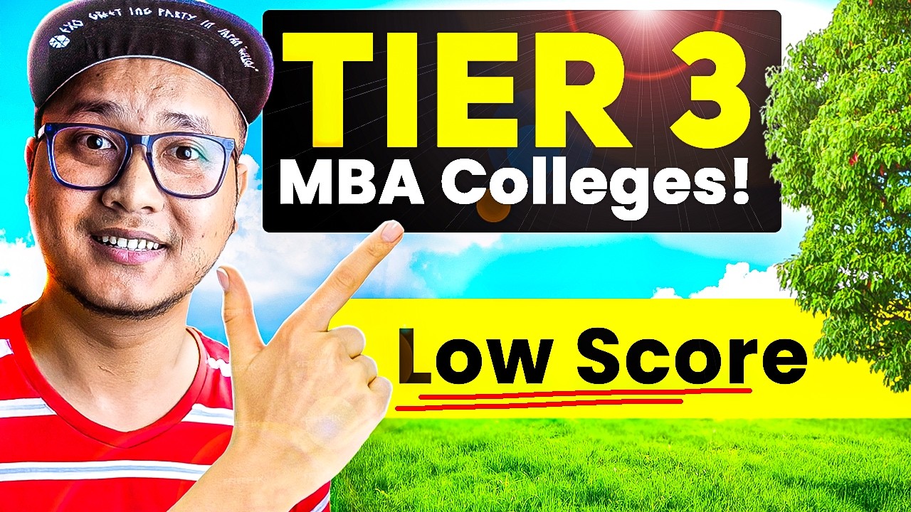 Tier 3 MBA Colleges with low score | Placements, Fees & Reality Check!