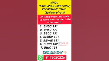IGNOU BA HISTORY HONOURS ASSIGNMENT 2025-26// #ignousolvedassignment #IGNOU_BA_HISTORY_HONOURS