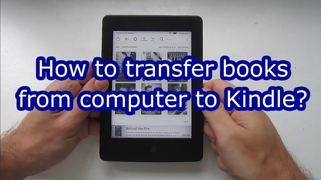 kindle transfer books from pc