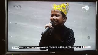 hiburan adik farel di acara upacara HUT RI di istana Negara Jakarta