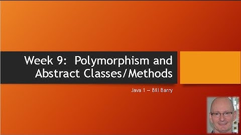 Java1-09a Polymorphism and Abstracts - Demo1 - Polymorphism