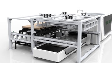 Bodor Laser Auto loading and unloading  fiber laser cutting machine for metal sheet P - A Model