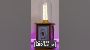 Victorian-era lamp with 12v LED Noodles learn.adafruit.com/led-noodle-lamp #3dprinting #adafruit
