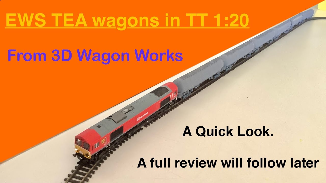 EWS/VTG TEA tank wagons in TT:120 from 3D wagon Works. Modern Era ...