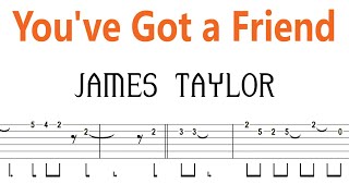 James Taylor - You've Got a Friend / Guitar Tab+BackingTrack