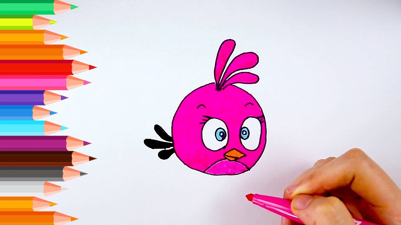 Angry Birds Boyama 4 Cizgi Film Karakterleri Renkleri Ogren