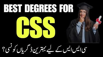 BEST DEGREE FOR CSS | Degree For Future | Best Degree for CSS after 12