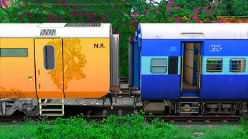 LHB TEJAS COUPLING ICF SLEEPER TRAIN COACH | BUMPY RAILROAD | RAILWORK | INDIAN TRAIN SIMULATOR