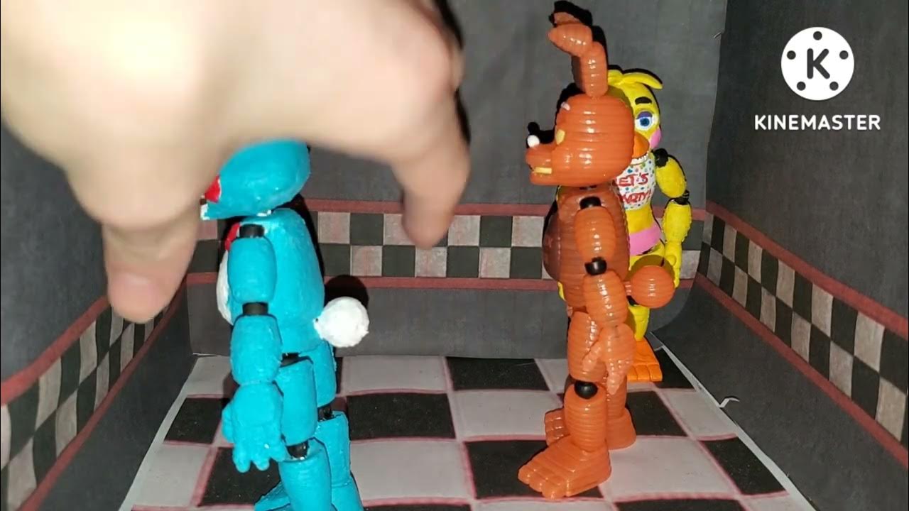Custom FNAF Toy Chica, Toy Bonnie, and broken VR Toy Freddy Figure review YouTube