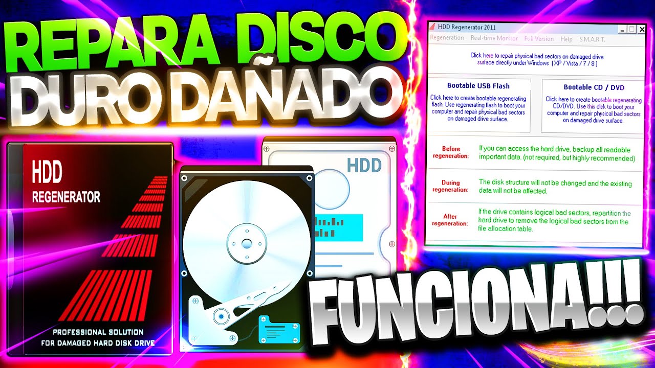 Como Disco Duro ✓ Interno O Externo | HDD REGENERATOR 2011 | ACTUALIZADO 2022 - YouTube