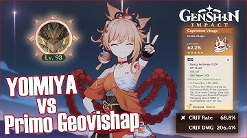 Yoimiya Vs Primo Geovishap | Genshin Impact