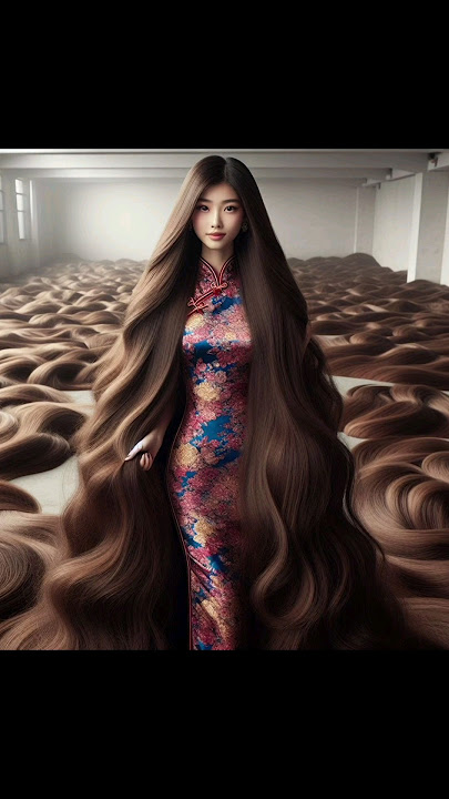 cute girl super long hair💖💞 #trending #hairstyle
