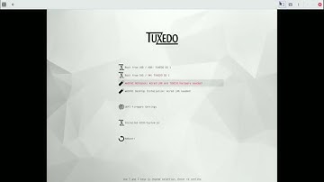 Installation of Tuxedo OS