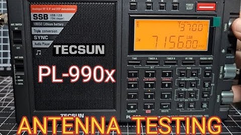 TECSUN PL-990X  Antenna is everything !