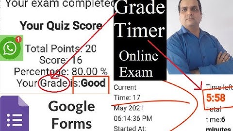 How to Set Grading of Score  and Timer in Google Form as Online Exam or Survey || Form Presenter