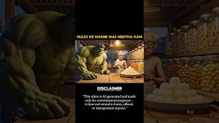 Hulki के खाने मै मीठा कम इसलिए Hulk को दोबारा खाना बनाना परा अपनी बीवी के लिए #shorts #viral #ai