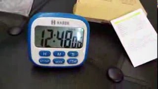 Celebrity Habor Digital Kitchen Timer Electric Fitness Timers LCD Display Digital Clock Profile