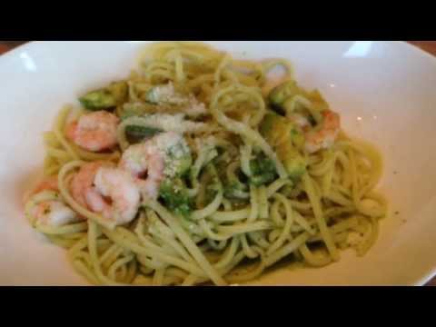 PRONTO : Genovese Sauce Spaghetti with Shrimp & Avocado