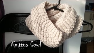 Knitted Cowl | Get Ready For Winter | Knitted Collection Knitted Basket Weave Infinity Scarf With Knitcrate Checkered Knitting Cowl Pattern