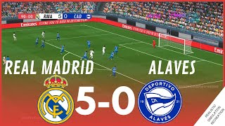 Highlights | Real Madrid 5-0 Alaves • La Liga 23/24 | Simulación y Recreación de Video Juego