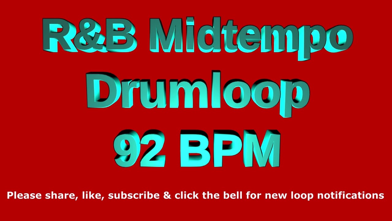 R&B Midtempo Drum Loop 92 BPM